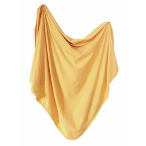 NEW FAWN & FOSTER baby organic cotton swaddle in mustard